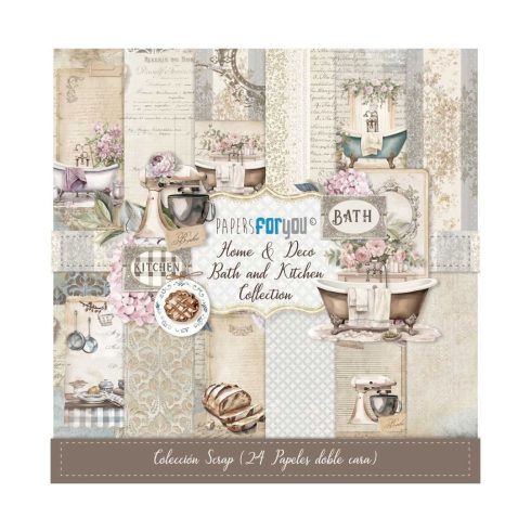 Papers For You – Bath and Kitchen paperilajitelma 15 x 15 cm