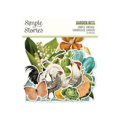 Simple Stories – Garden Bits & Pieces Farmhouse Garden leikekuvat (44 kpl)