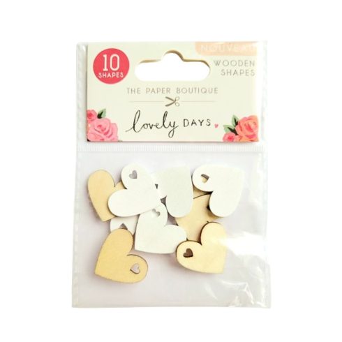 The Paper Boutique – Lovely Days Wooden Shapes puukuviot 10kpl