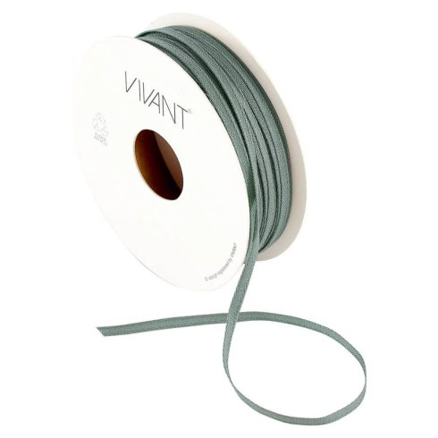 Vivant Texture Ribbon Sage – tekstiilinauha sage vihreä 20m (3mm)