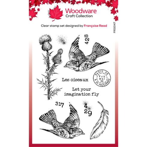 Woodware Craft Collection Clear Stamps – Flying Birds leimasinsetti A6