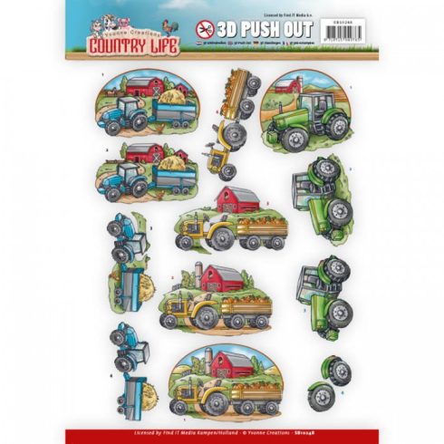 Yvonne Creations 3D-arkki – Country Life Tractors